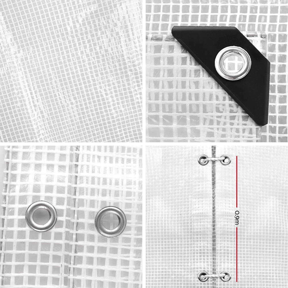 5x6m Clear Poly Tarp – Heavy Duty 135gsm, view 3