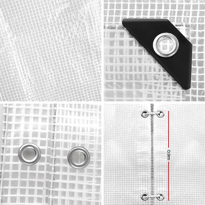 5x6m Clear Poly Tarp – Heavy Duty 135gsm, view 3