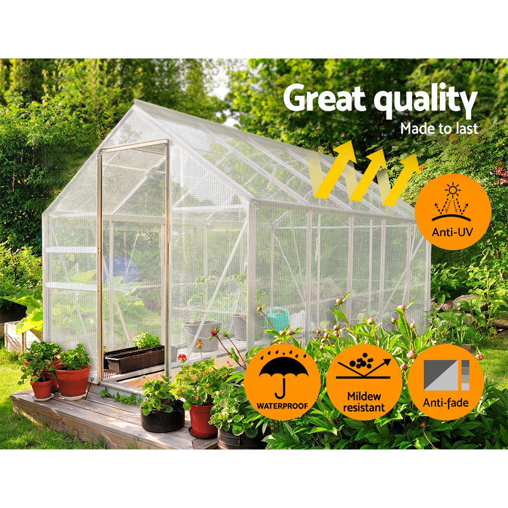 5x6m Clear Poly Tarp – Heavy Duty 135gsm, view 4