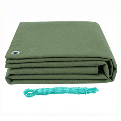 Instahut 2x3m Heavy Duty Canvas Tarp 600GSM, view 3