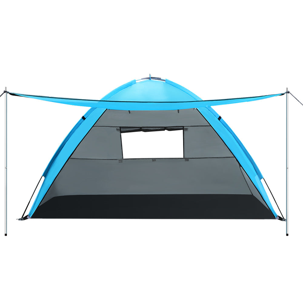 4-Person Beach Tent – Cross-Pole Shelter with Carry Bag, view 3