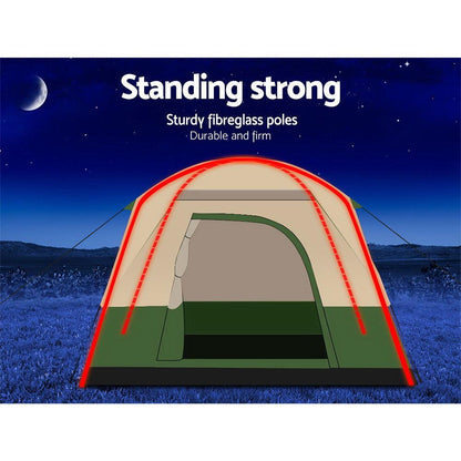 Weisshorn 4-Person Dome Tent – Green, view 5