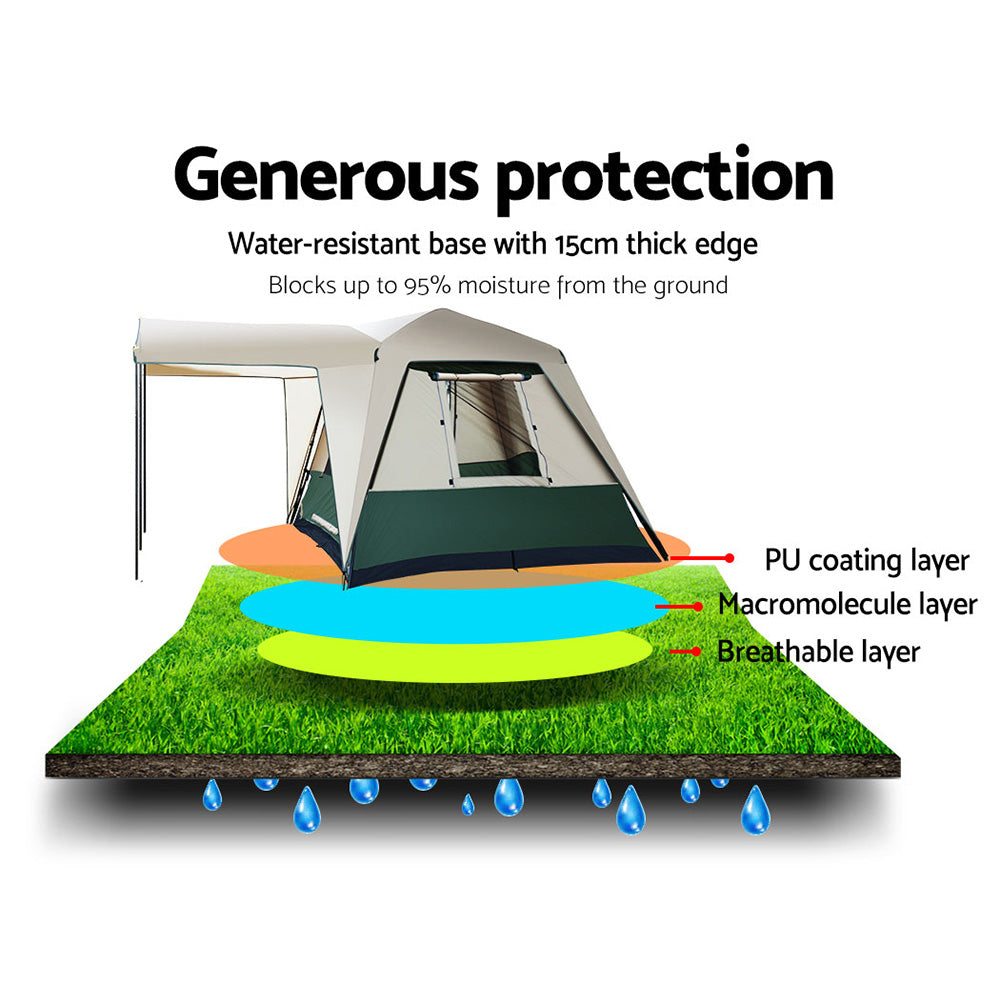Weisshorn 4-Person Instant Up Dome Tent, view 5