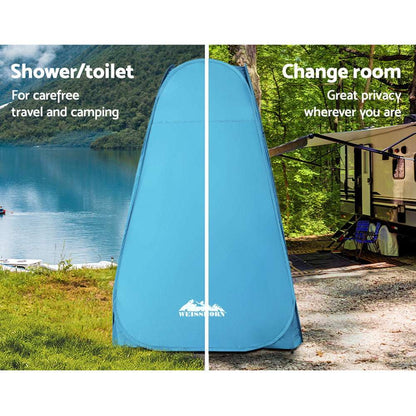 Pop Up Shower Toilet Tent - Weisshorn Blue, view 5