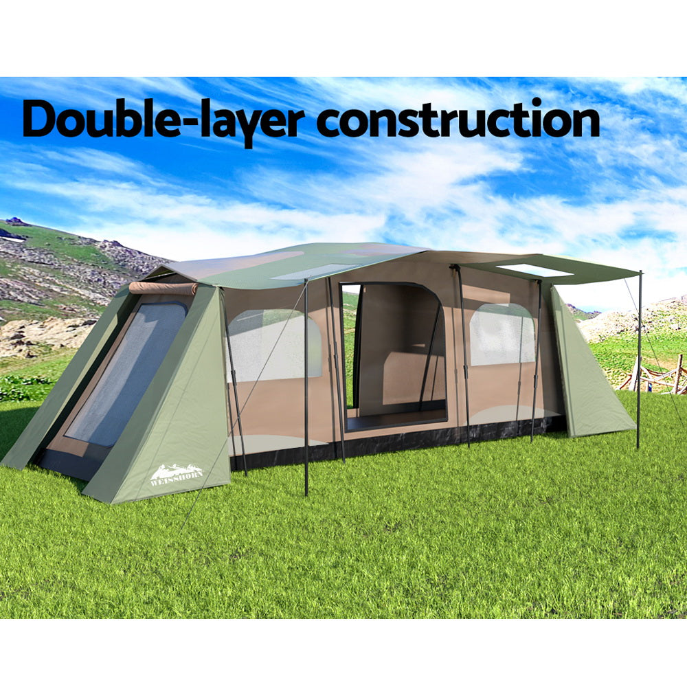 Weisshorn 10-Person Instant Up Tent – 3 Room, view 3