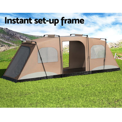 Weisshorn 10-Person Instant Up Tent – 3 Room, view 4