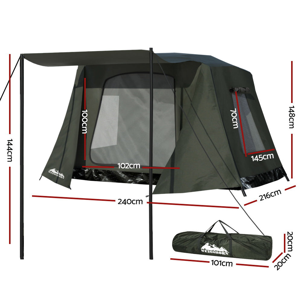 Instant Up Camping Tent 2-3 Person - Weisshorn Green, view 2