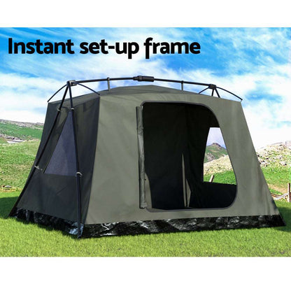 Instant Up Camping Tent 2-3 Person - Weisshorn Green, view 5