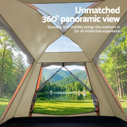 Pop-Up Camping Tent – 3–4 Person Instant Setup, view 5