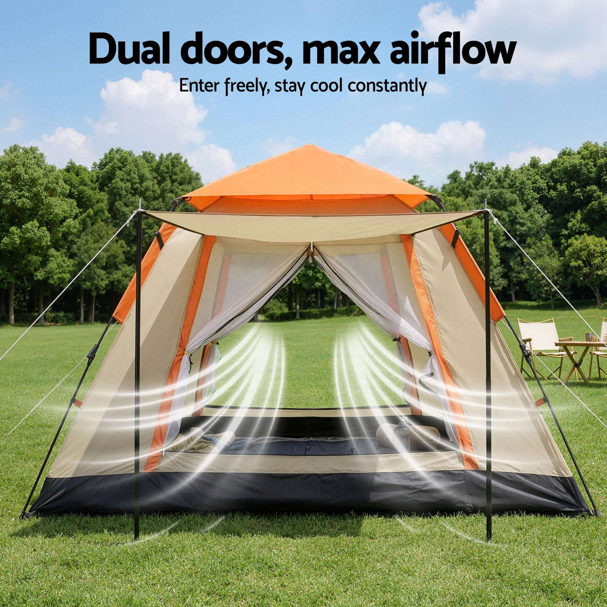 Pop-Up Camping Tent – 3–4 Person Instant Setup, view 7