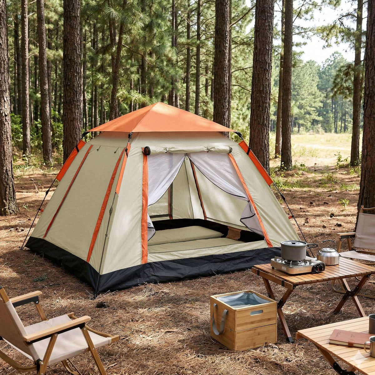 Pop-Up Camping Tent – 3–4 Person Instant Setup, view 8
