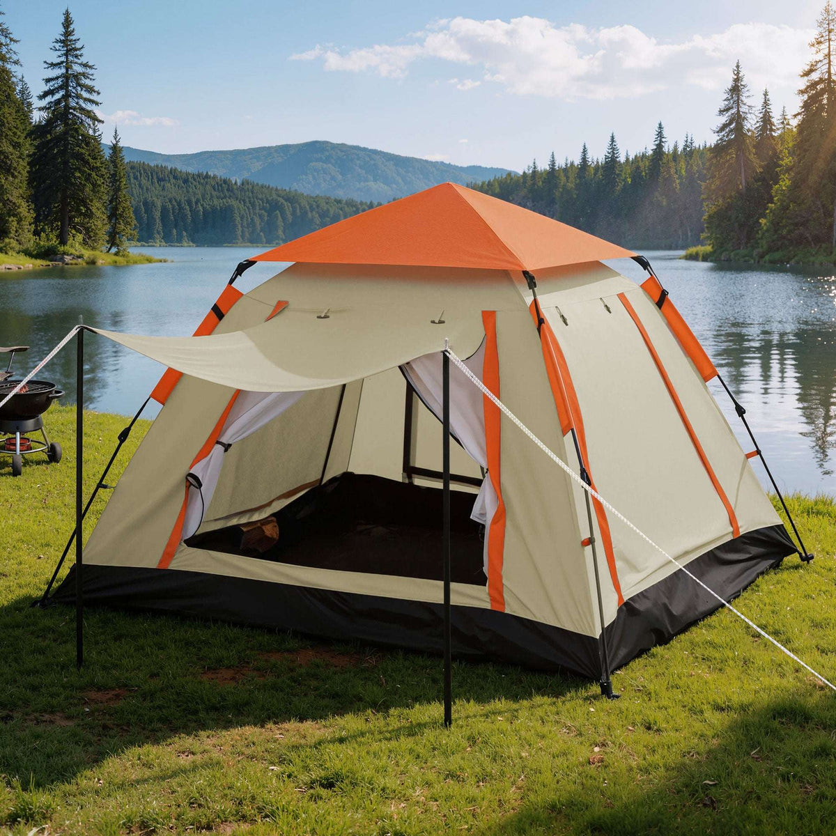 Pop-Up Camping Tent – 3–4 Person Instant Setup, view 9