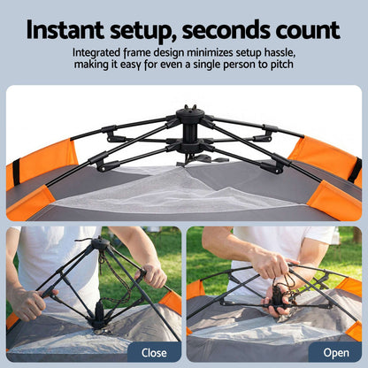Weisshorn 2 Person Instant Pop-Up Camping Tent, view 5