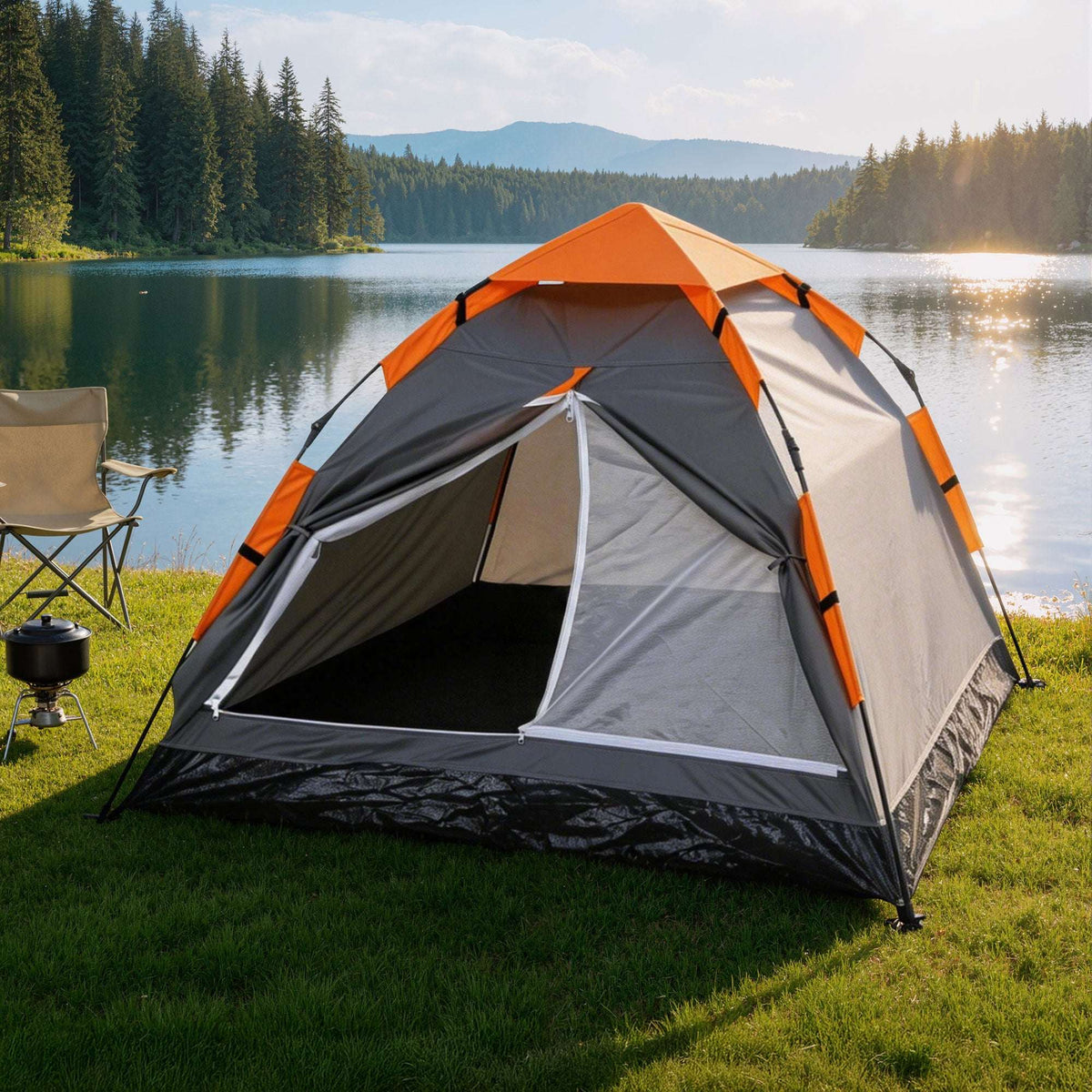 Weisshorn 2 Person Instant Pop-Up Camping Tent, view 9
