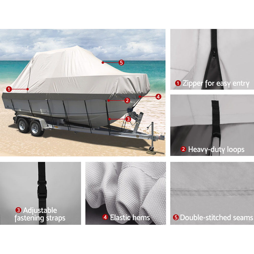 Seamanship 17–19ft Trailerable Boat Cover 600D, view 5
