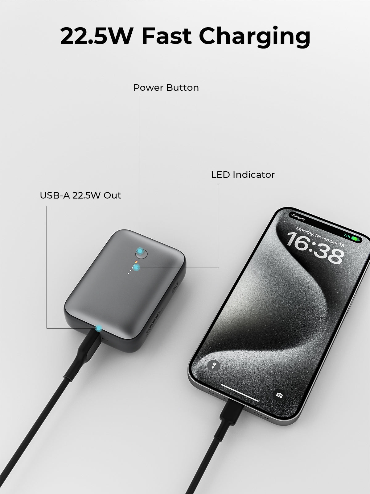 AUKEY Spark Mini 10000mAh Power Bank, view 4