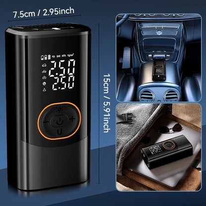 Rechargeable Tyre Inflator 150PSI with LED Light, view 2