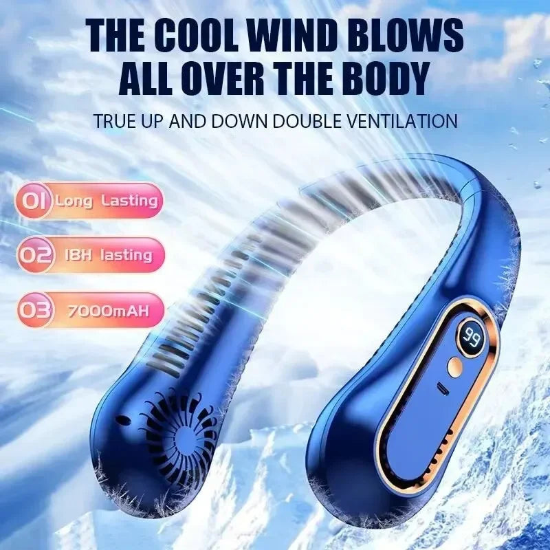 Bladeless Neck Fan – Portable & Hands-Free, view 2