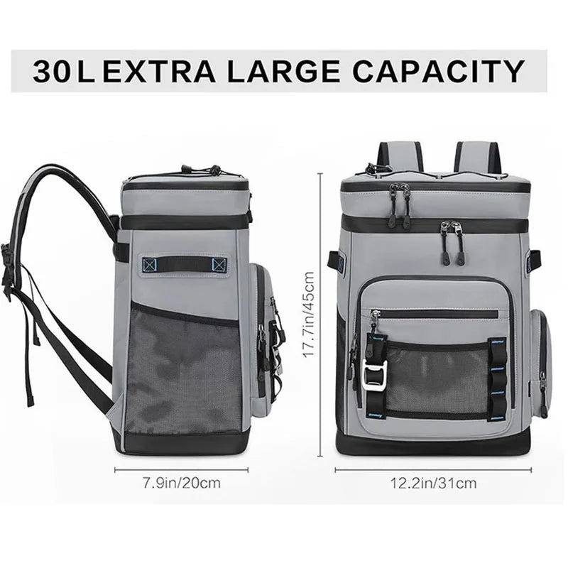 30L Insulated Backpack – Hot & Cold Food Storage, view 6