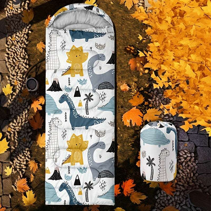 Dinosaur Kids Sleeping Bag – Lightweight & Compact, view 4