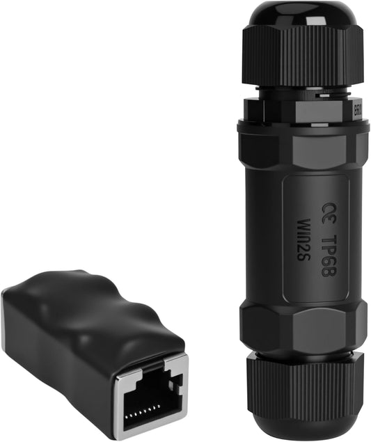 Starlink IP68 Waterproof RJ45 Coupler — PoE CAT6