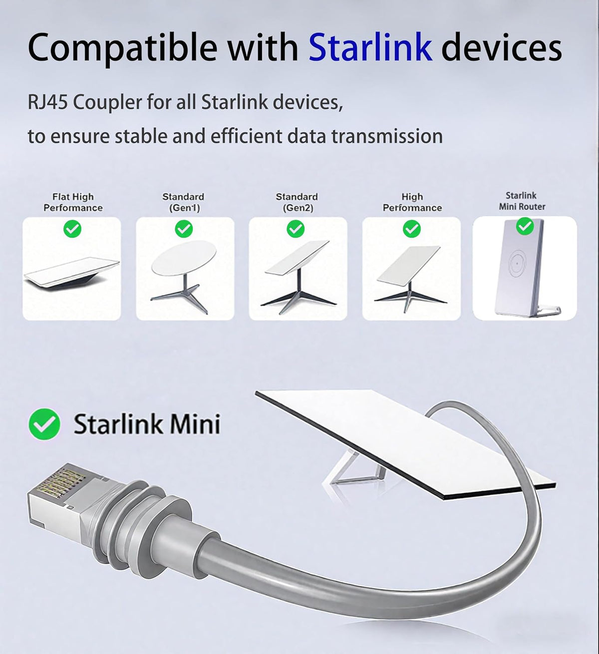 Starlink IP68 Waterproof RJ45 Coupler — PoE CAT6, view 6