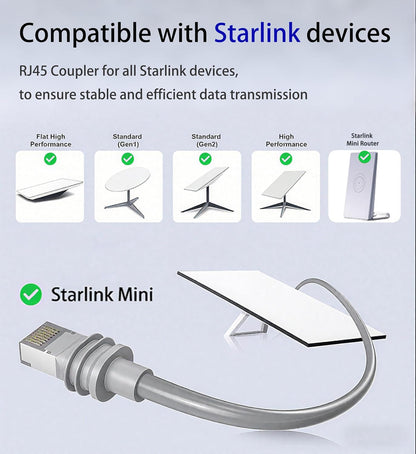 Starlink IP68 Waterproof RJ45 Coupler — PoE CAT6, view 6
