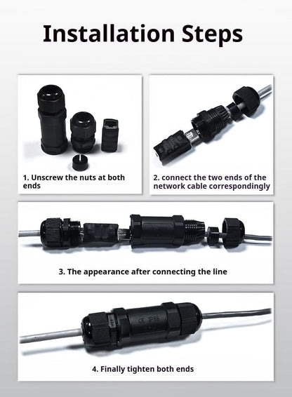Starlink IP68 Waterproof RJ45 Coupler — PoE CAT6, view 8