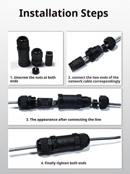 Starlink RJ45 Coupler IP68 Waterproof Lightning Protection, view 9