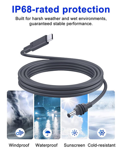 Starlink Mini USB-C to DC Power Cable 3m, view 5