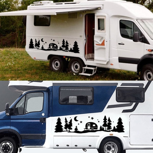 Tree Forest Vinyl Decal Sticker for SUV, RV or Caravan, view 2