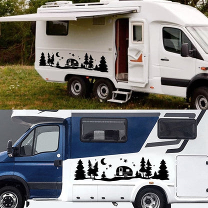 Tree Forest Vinyl Decal Sticker for SUV, RV or Caravan, view 2