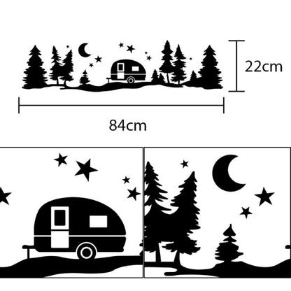 Tree Forest Vinyl Decal Sticker for SUV, RV or Caravan, view 3
