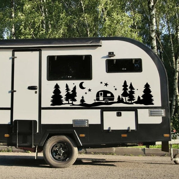 Tree Forest Vinyl Decal Sticker for SUV, RV or Caravan, view 5