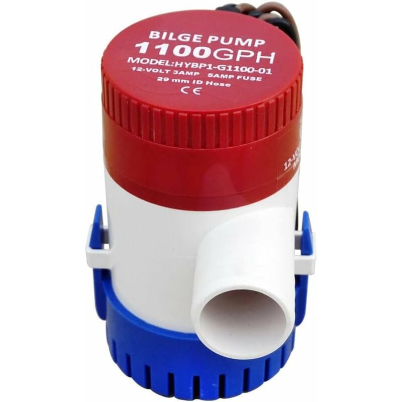 12V Marine Bilge Pump 1100GPH Non-Automatic, view 4