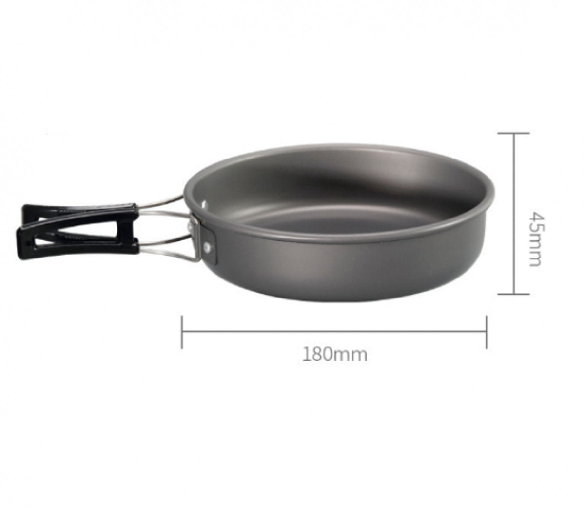 Camping Cookware Set 3 Piece with Pot, Pan & Teapot, view 6