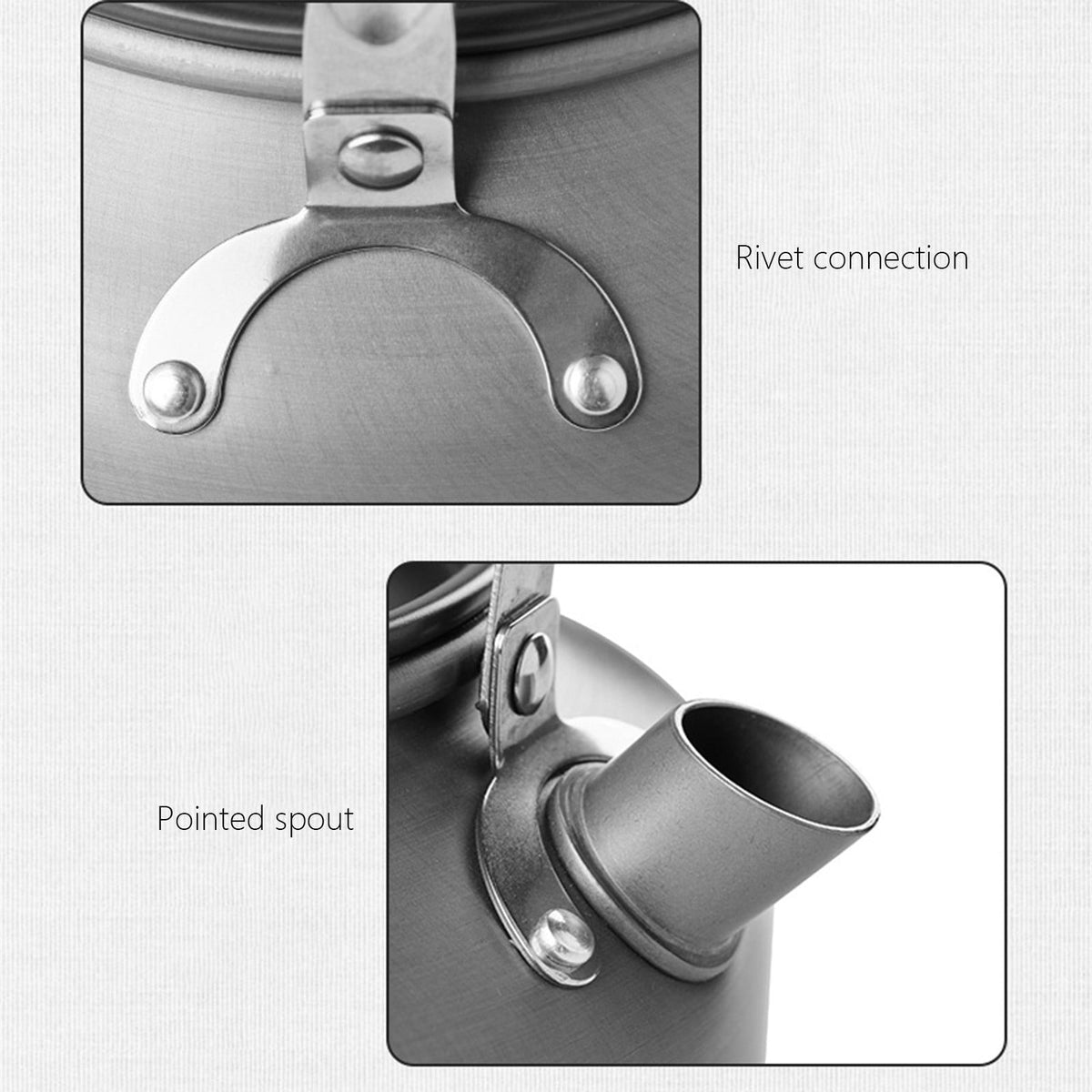 Camping Kettle Aluminium Teapot Grey, view 3