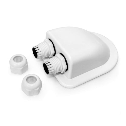IP68 Solar Cable Entry Glands 2 Pack White, view 2