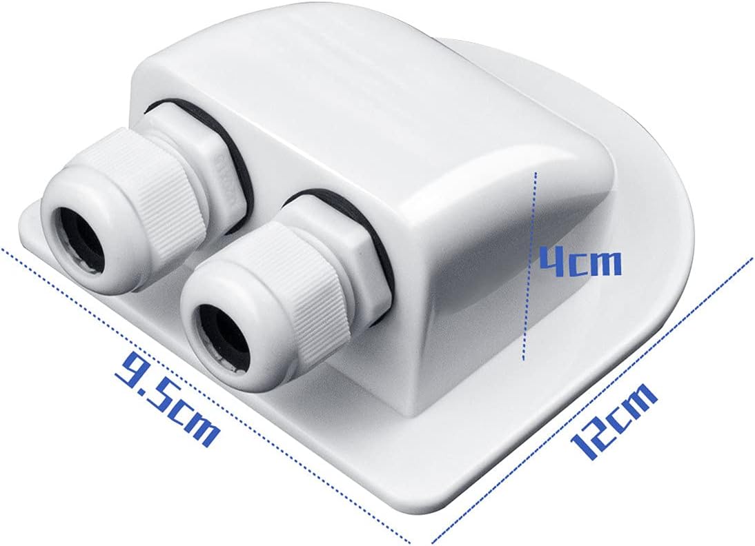 Solar Cable Entry Gland Double Connector for Caravan & RV, view 3