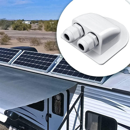 Solar Cable Entry Gland Double Connector for Caravan & RV, view 6