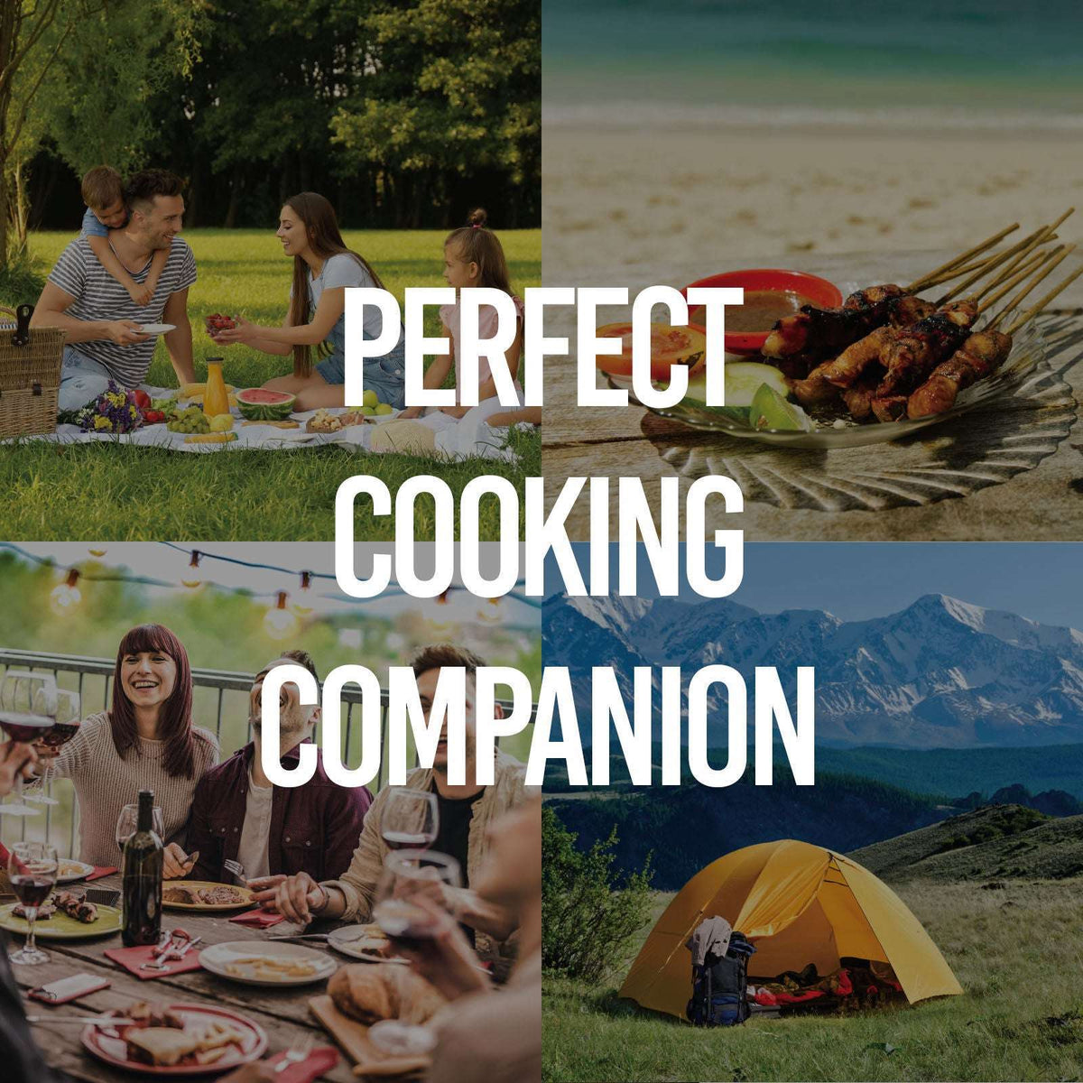 2-in-1 Charcoal BBQ Grill with Cooler Carry Bag, view 9