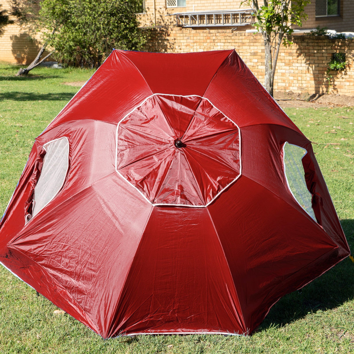 Havana Outdoors 2.4m Beach Umbrella – Red, view 8