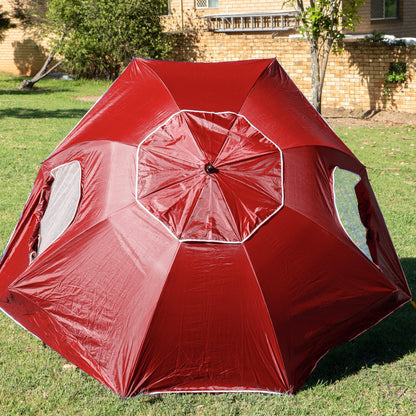 Havana Outdoors 2.4m Beach Umbrella – Red, view 8