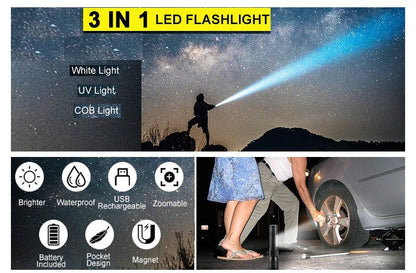 Rechargeable UV Flashlight Torch - 7 Mode, view 8