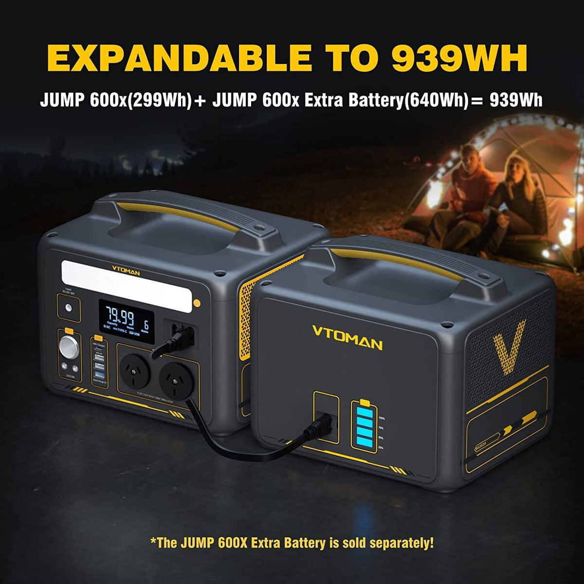 VTOMAN Jump 600X 600W Portable Power Station + Solar, view 4