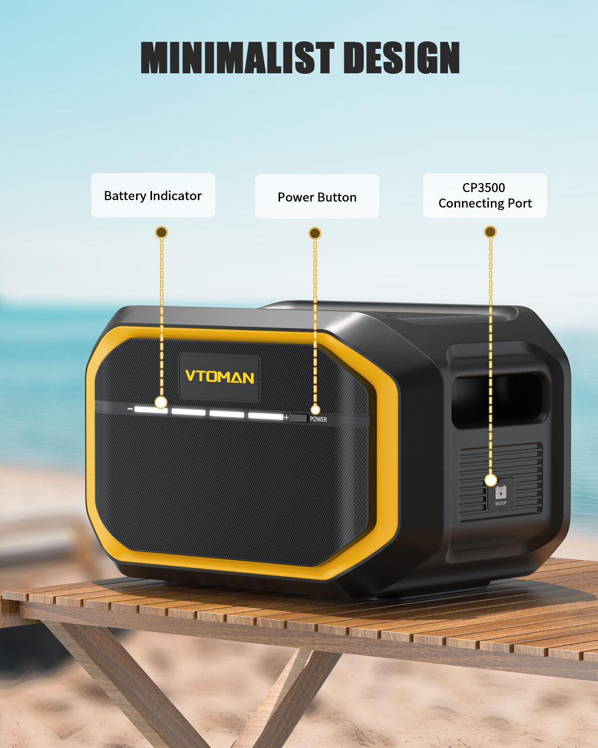 VTOMAN FlashSpeed 1548Wh LiFePO4 Expansion Battery, view 6