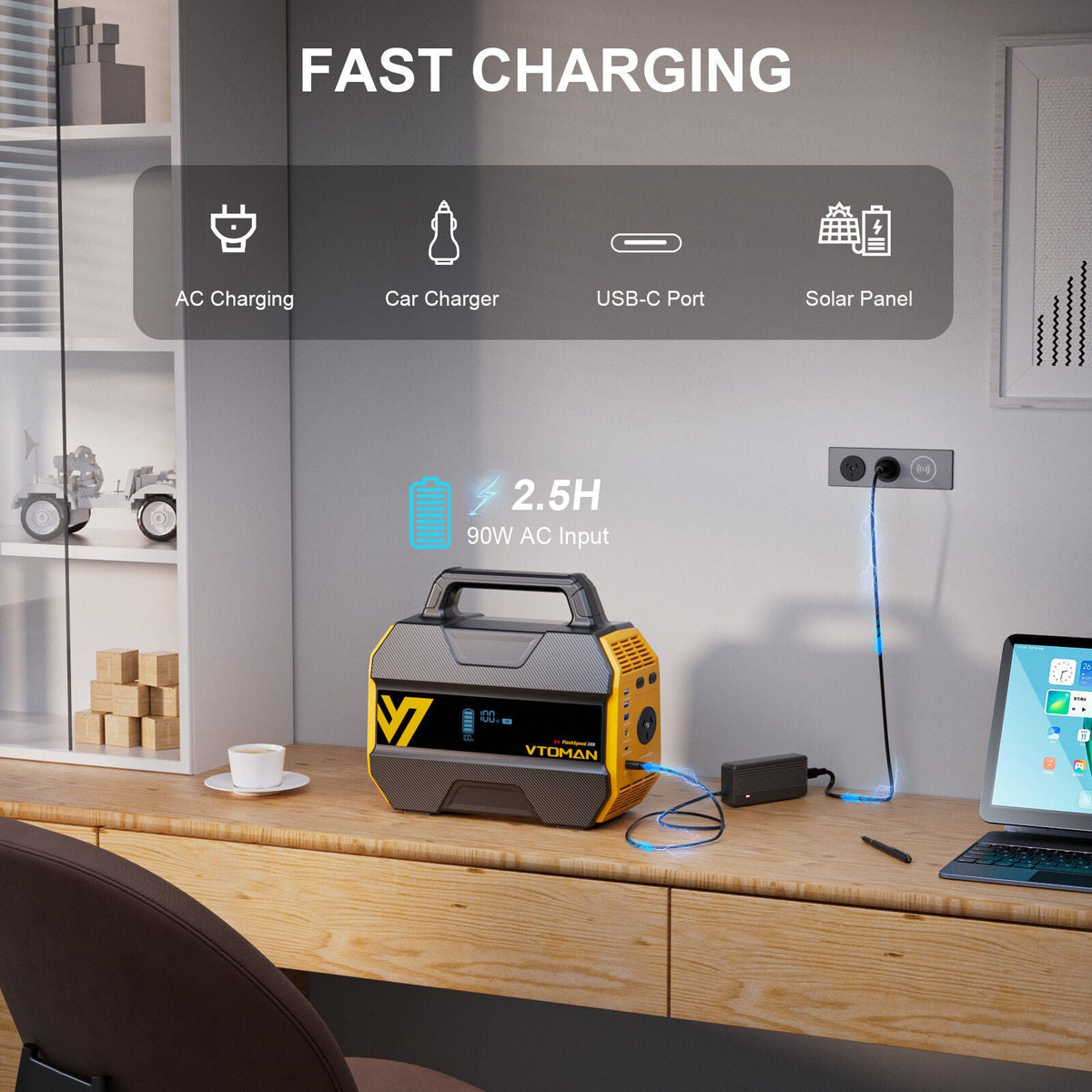 VTOMAN FlashSpeed 300 Power Station 600W, view 6