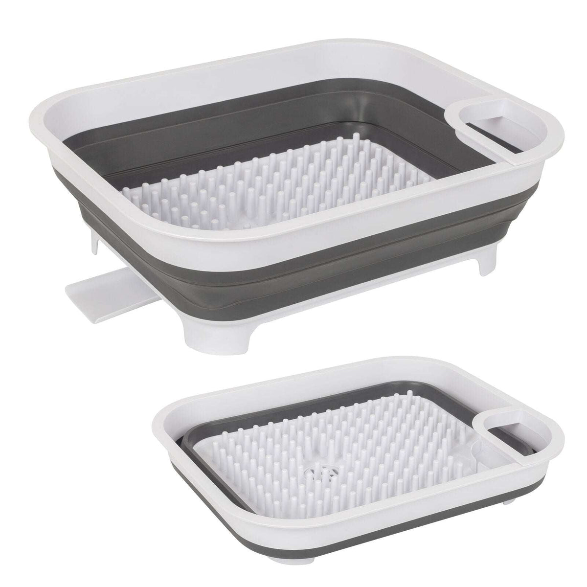 Collapsible Dish Rack with Utensil Compartment
