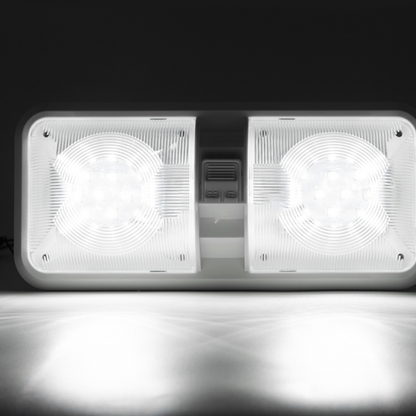 12V RV Double Dome LED Ceiling Lights 2 Pack, view 4