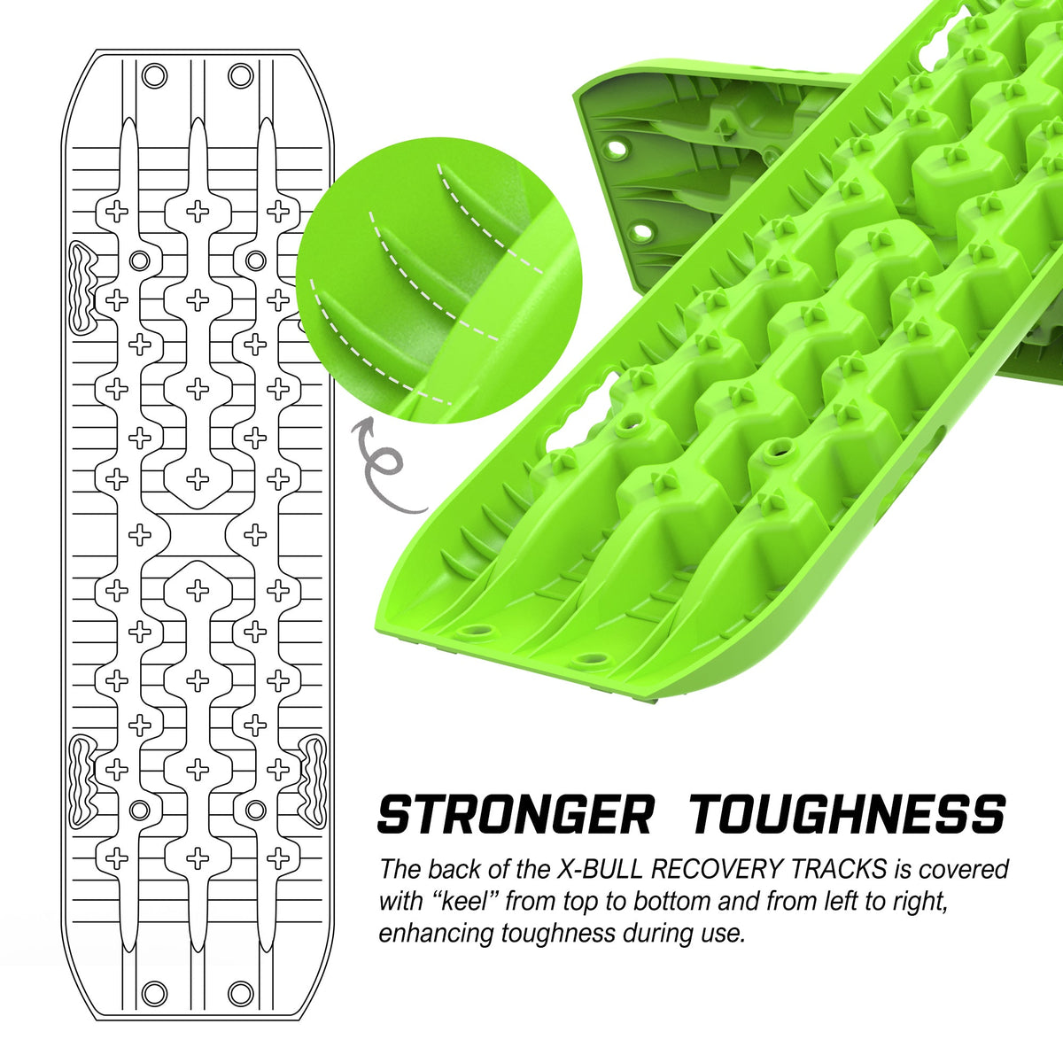Recovery Tracks Gen 3.0 Kit - Green, view 8